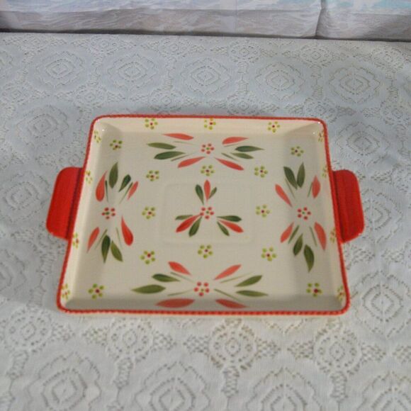 Temp-tations Old World Red and Green Seasonal Lidded Soup Crocks and Tray - Picture 4 of 8